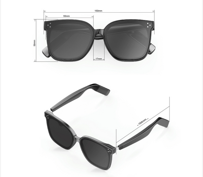 Blue lenses Fashion Bluetooth Music Sunglasses - UV Protection Eyewear with Speakers