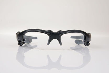Transparent Bluetooth Sunglasses with Wireless Earbuds for Music and Calls