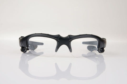 Transparent Bluetooth Sunglasses with Wireless Earbuds for Music and Calls