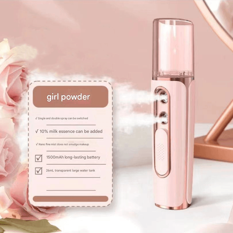 Best Pink Dual Nozzle Nano Facial Mister | Buy Online at Furniture Things Australia