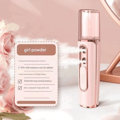 Best Pink Dual Nozzle Nano Facial Mister | Buy Online at Furniture Things Australia
