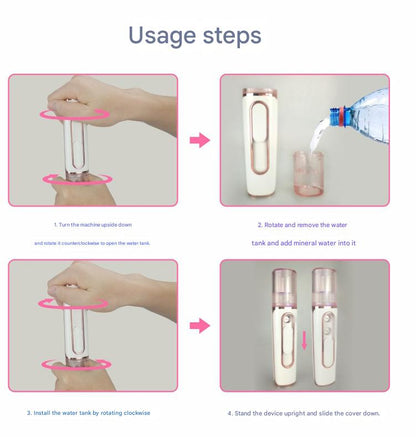 Yellow Dual Nozzle Nano Facial Mister