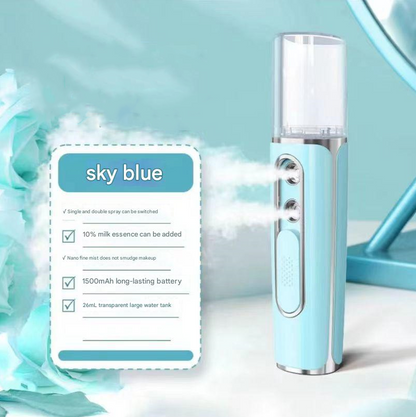 Blue Dual Nozzle Nano Facial Mister