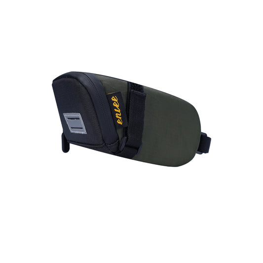 Green And Black Water-Resistant Bicycle Saddle Bag