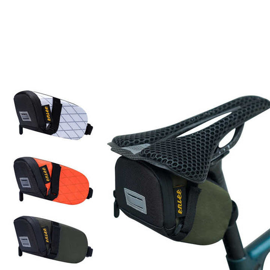 Green And Black Water-Resistant Bicycle Saddle Bag