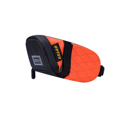 Orange And Black Water-Resistant Bicycle Saddle Bag