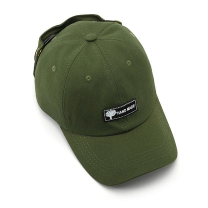 Beige Stylish Aviator Goggle Baseball Cap - Unisex Outdoor Cotton Sun Hat