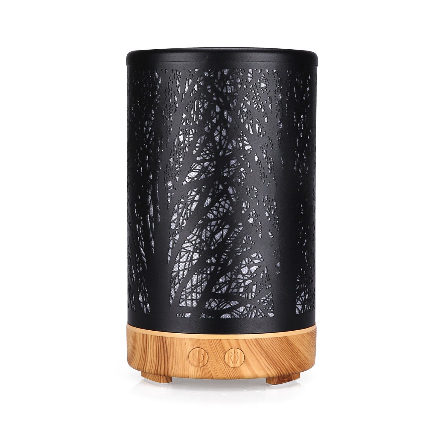 Khaki and Black Forest Design Iron Essential Oil Humidifier