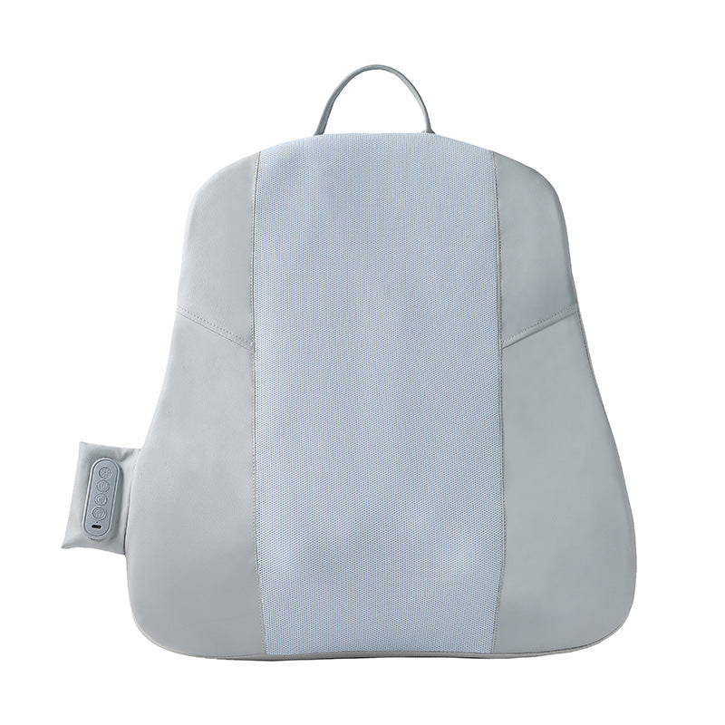 Grey Slim Wireless Shiatsu Back Massager Cushion