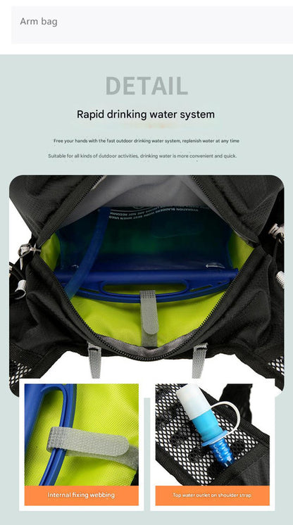 Black Lightweight 16L Outdoor Cycling & Hiking Backpack