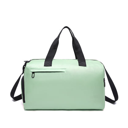 Green Men's Large Capacity Sports Duffel Bag with Wet/Dry Separation Pocket