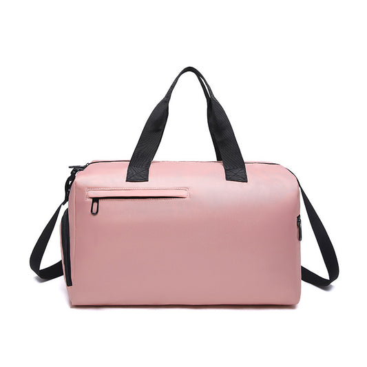 Pink Men's Large Capacity Sports Duffel Bag with Wet/Dry Separation Pocket