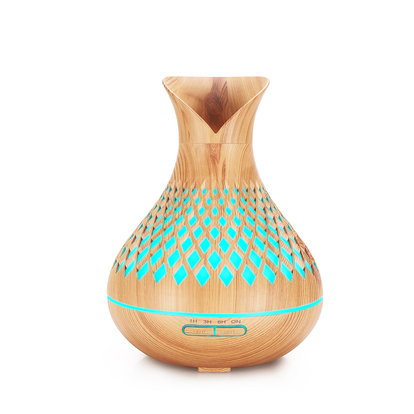 Light Woodgrain 500ml Wood-Grain Essential Oil Aroma Diffuser