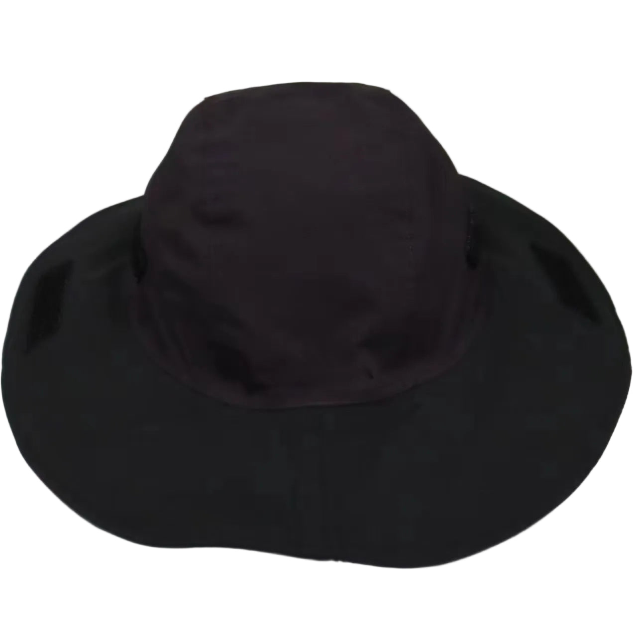 Dark Purple Autumn-Winter Waterproof Sun Hat with Fleece Lining and Wide Brim