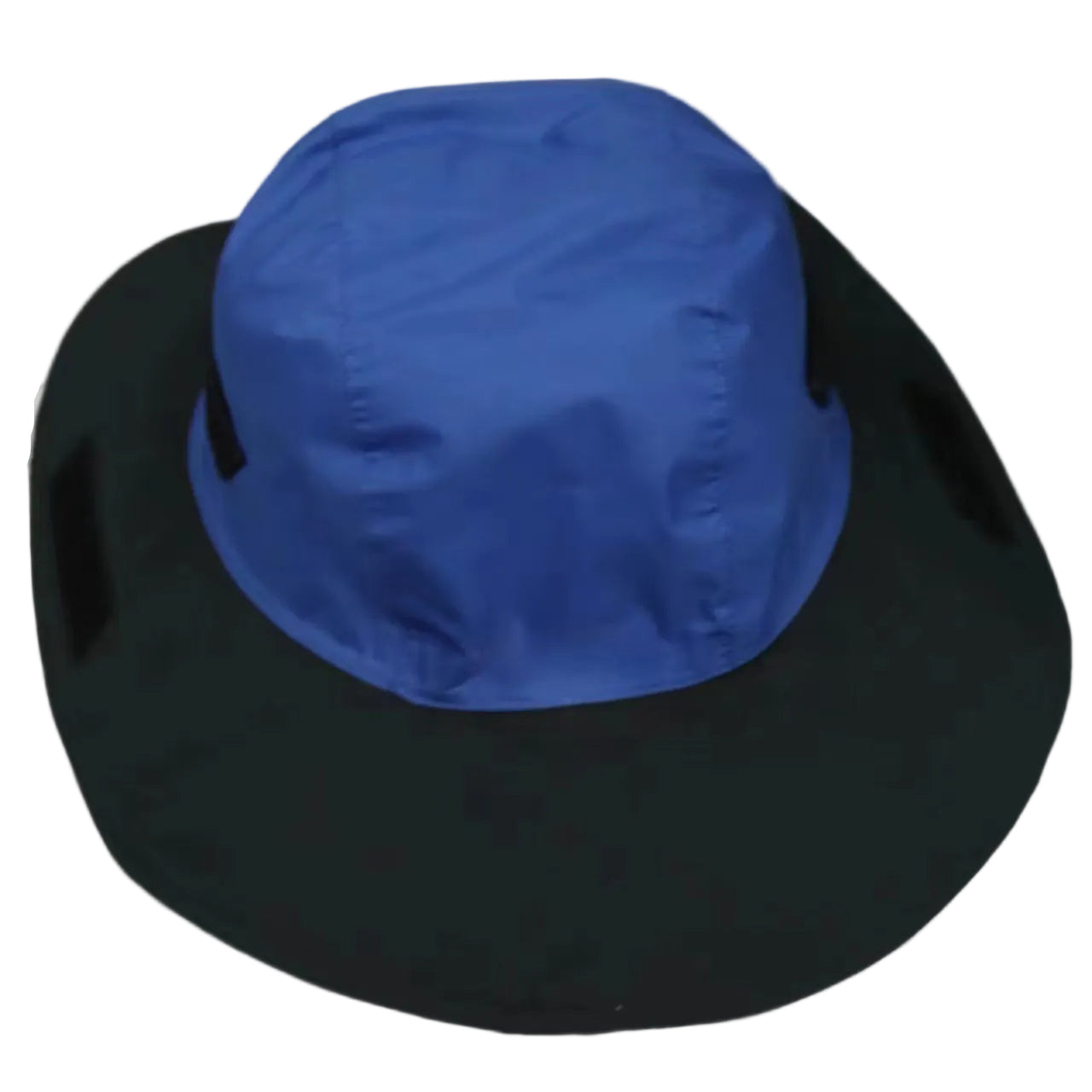 Blue Autumn-Winter Waterproof Sun Hat with Fleece Lining and Wide Brim