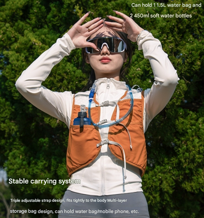 Yellow Hydration Backpack for Trail Running