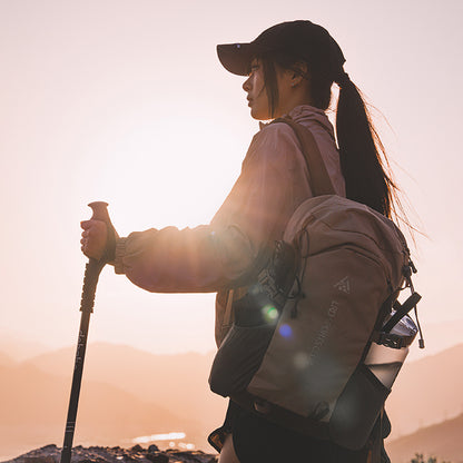 Brown 20L Lightweight Hiking Backpack for Camping