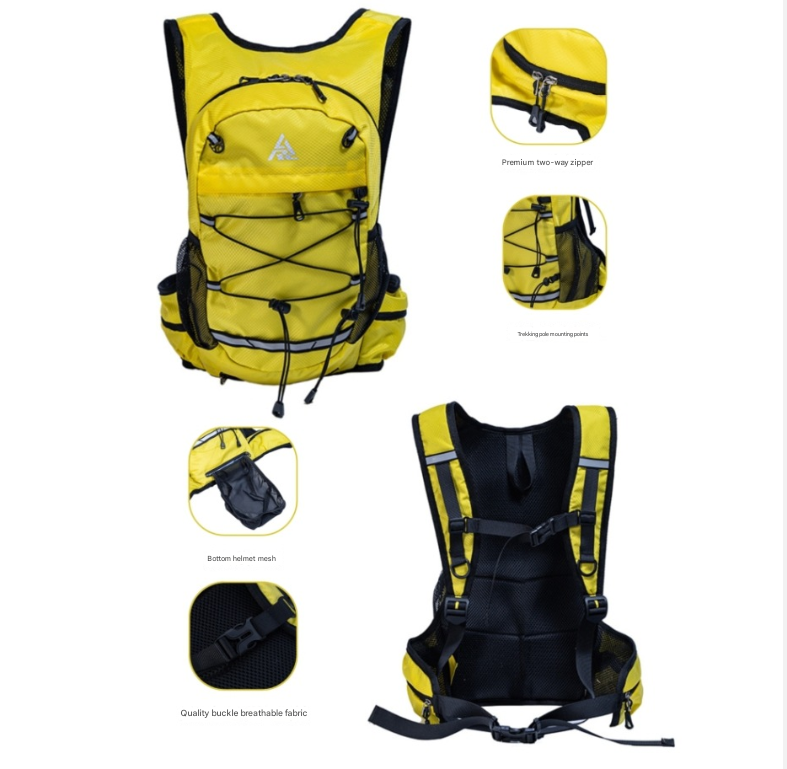 Pink Lightweight Hydration Backpack for Trail Running