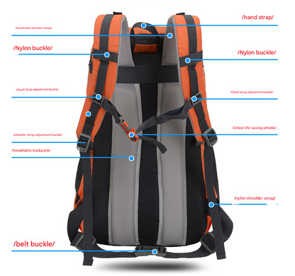 Black 20L Women's Orange Mountaineering Backpack