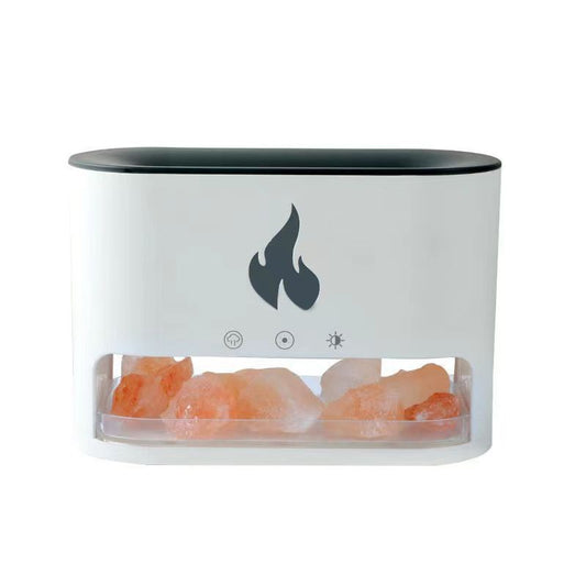 Himalayan Salt Stone Flame Aroma Diffuser & Humidifier