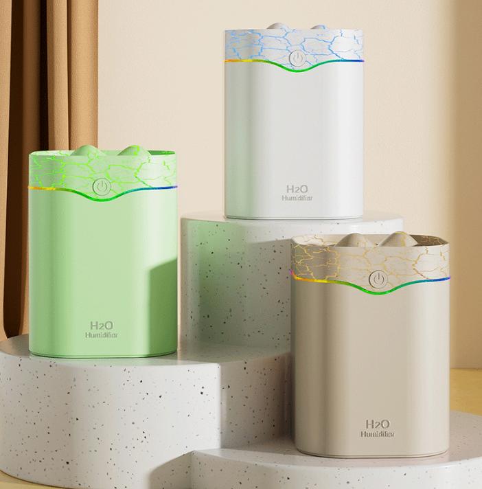 White Volcano Style 2L Cool Mist Humidifier
