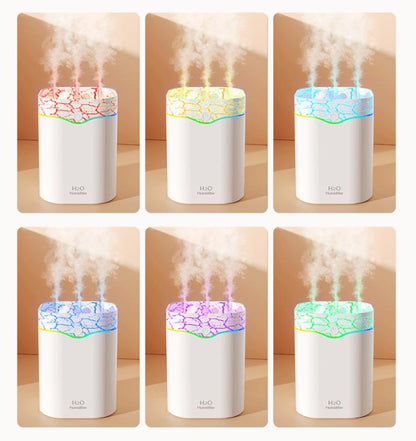 White Volcano Style 2L Cool Mist Humidifier