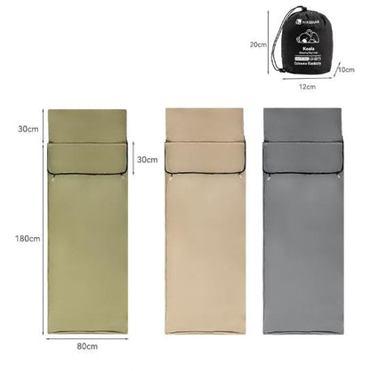 Grey Ultra-Stretch Sleeping Bag Liner for Camping & Travel