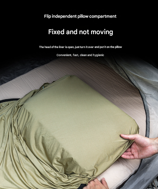 Grey Ultra-Stretch Sleeping Bag Liner for Camping & Travel