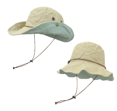 Yellow Wide Brim Outdoor Cowboy Sun Hat - Adjustable & Breathable for Hiking, Fishing, and Camping