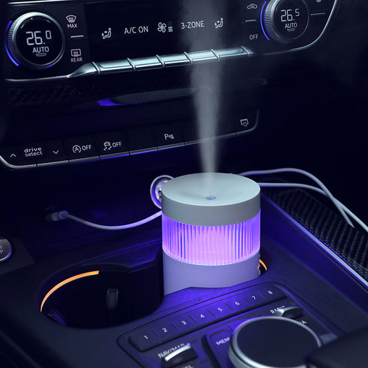 2-Piece Grey Mini Desktop Humidifier