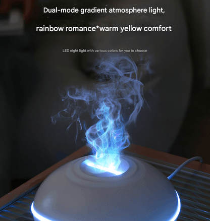 Best Wood grain Mini USB Aromatherapy Humidifier with Flame Projection | Buy Online at Furniture Things Australia