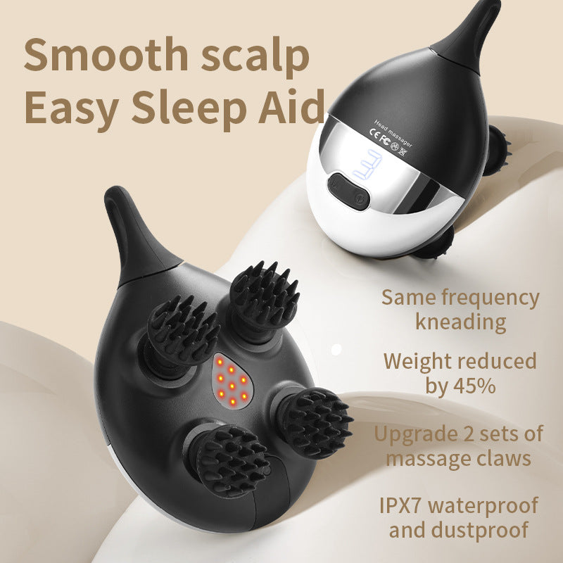 Intelligent 3D Electric Head & Scalp Massager (black)