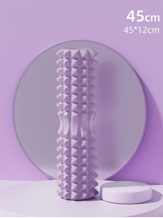 Purple Foam Roller Massager for Deep Tissue Muscle Recovery & Yoga