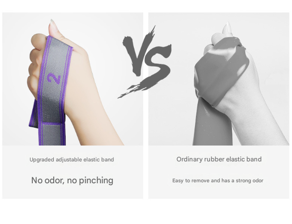 9-Loop Yoga Stretch Strap (Blue and Purple)