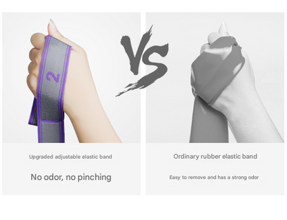 9-Loop Yoga Stretch Strap (Blue and Purple)