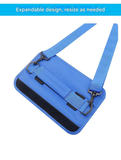 Black Compact Golf Club Carrier - Lightweight Sunday Practice Bag for Driving Range