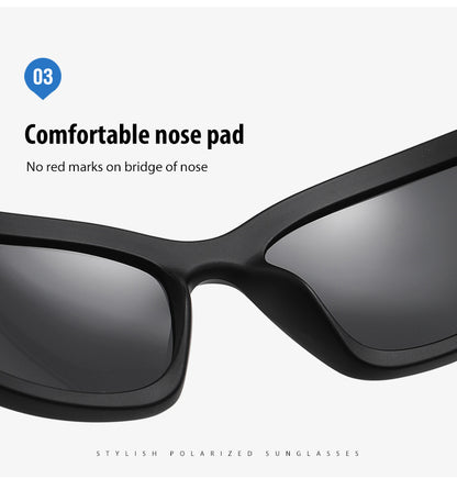 2 Pack Black Frame + Green Frame Sports Sunglasses Men Small Frame Cycling Glasses Anti-Glare UV Protection Outdoor Eyewear Ideal for Driving and Running
