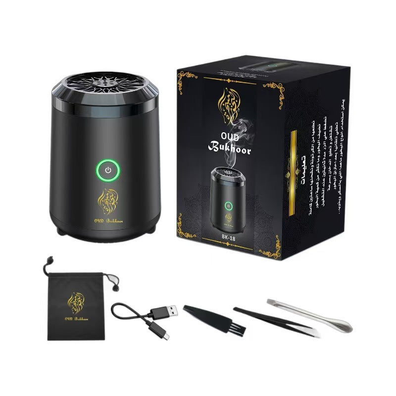 Portable Electric Oud Bukhoor Incense Burner with Speaker