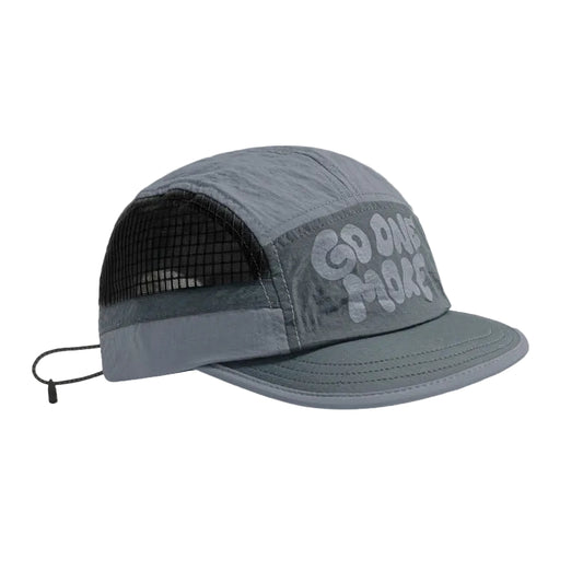 Grey UPF 50+ Quick-Dry Outdoor Sun Hat with Breathable Mesh - Lightweight Adjustable Cap for Hiking, Camping and Fishing in the Australian Sun