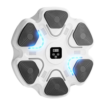 White 6-Target Sensor Smart Bluetooth Music Boxing Training Machine