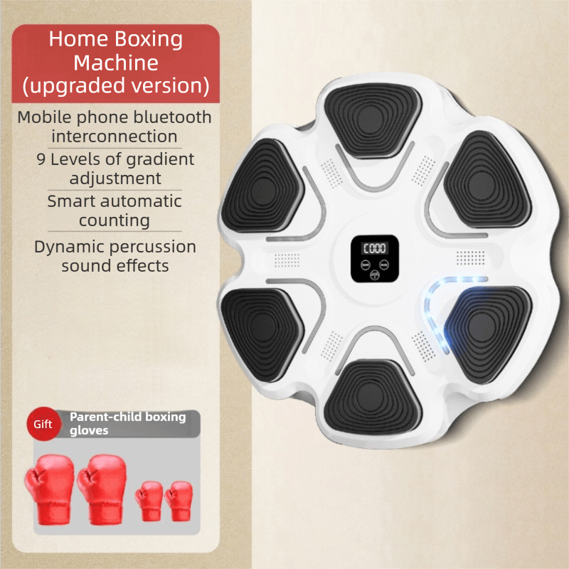 Best White 6-Target Sensor Smart Bluetooth Music Boxing Kit with Parent-Child Gloves | Buy Online at Furniture Things Au