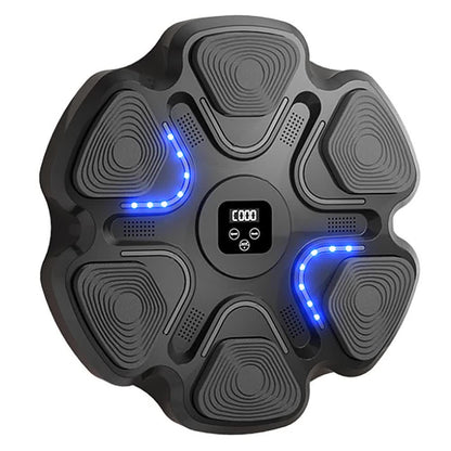 Black 6-Target Sensor Smart Bluetooth Music Boxing Kit with Adult Gloves