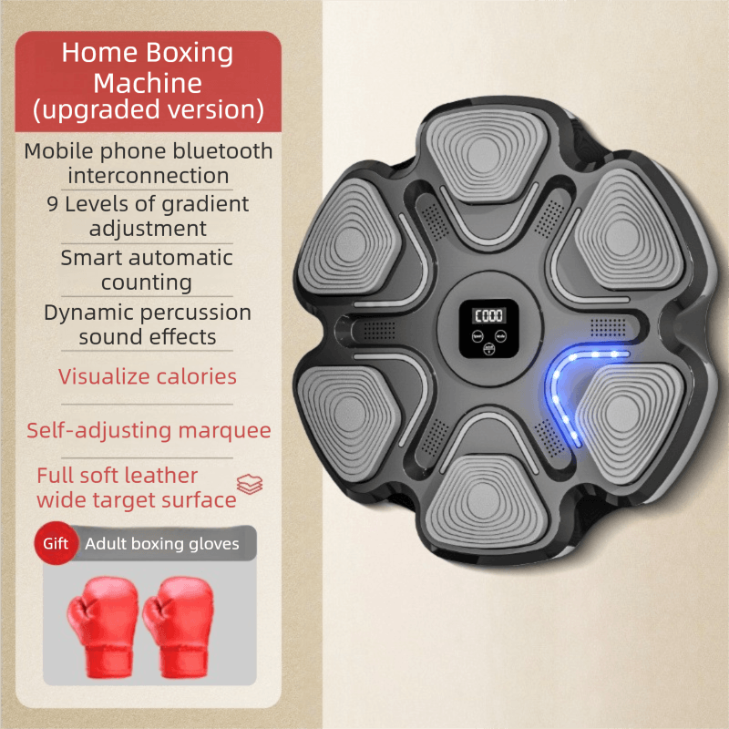 Best Black 6-Target Sensor Smart Bluetooth Music Boxing Kit with Adult Gloves | Buy Online at Furniture Things Australia