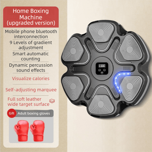 Best Black 6-Target Sensor Smart Bluetooth Music Boxing Kit with Adult Gloves | Buy Online at Furniture Things Australia