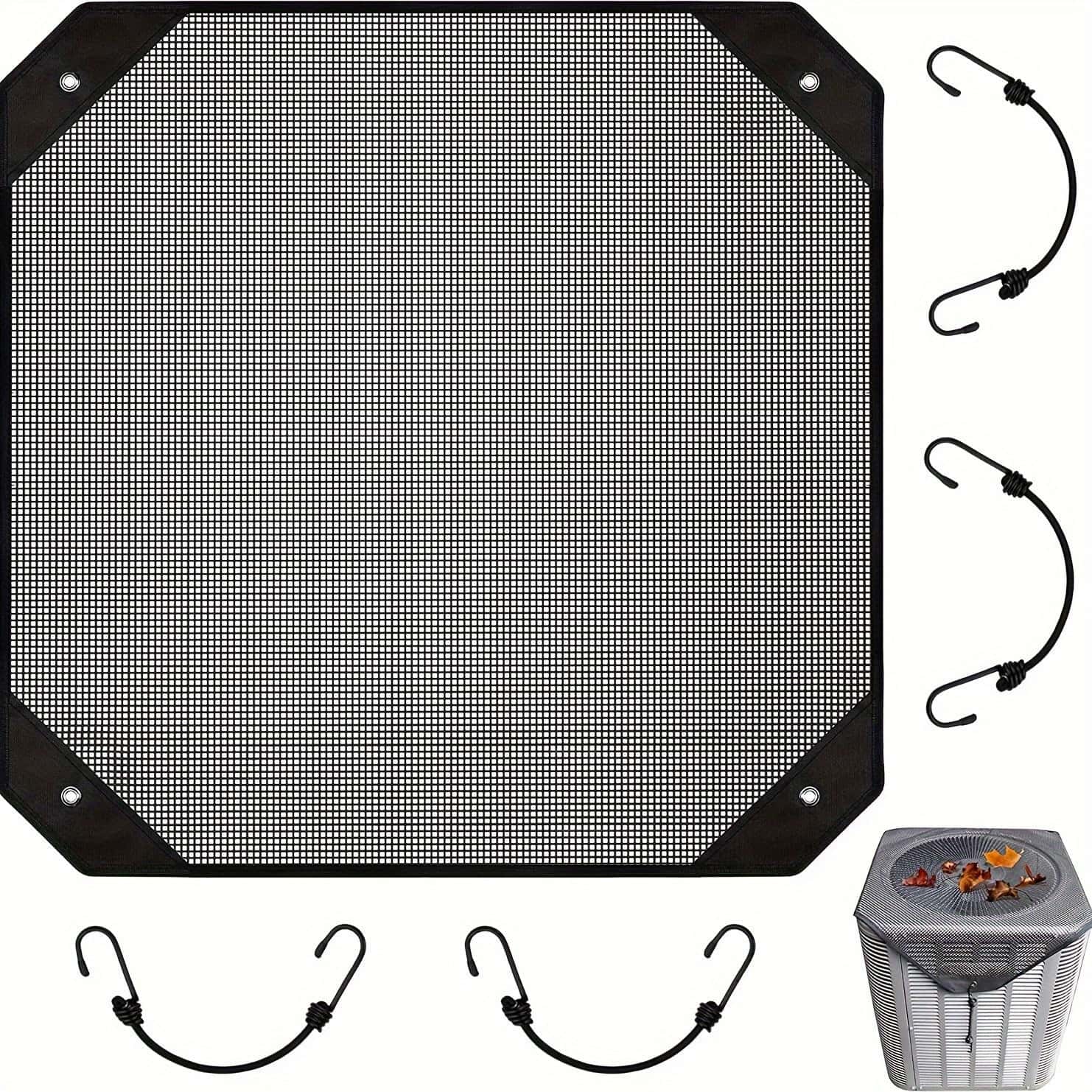 Best 2-Pack Ventilated Resin Mesh Outdoor Air Conditioner Cover91x91cm 36x36inch | Buy Online at Furniture Things Austr