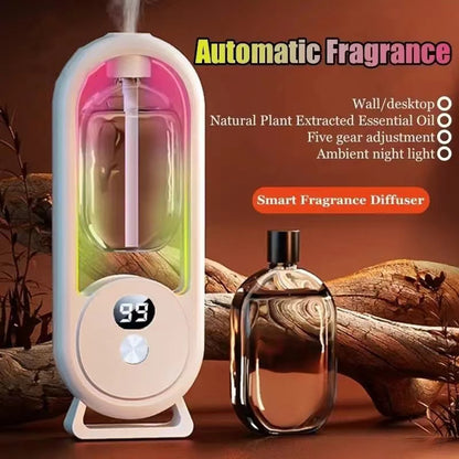 White Ultrasonic Aroma Diffuser with Nano Mist & LED Night Light
