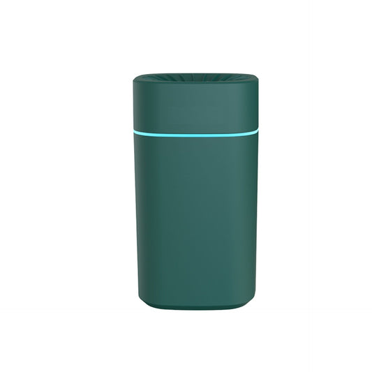 Green 2-in-1 Ultrasonic Air Humidifier with 7-Color LED Night Light