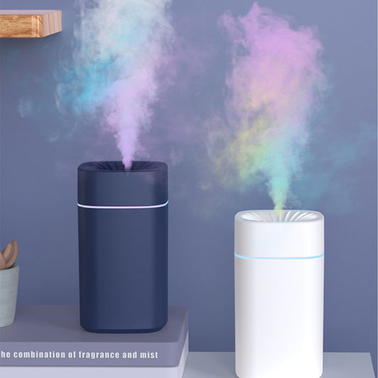 Green 2-in-1 Ultrasonic Air Humidifier with 7-Color LED Night Light