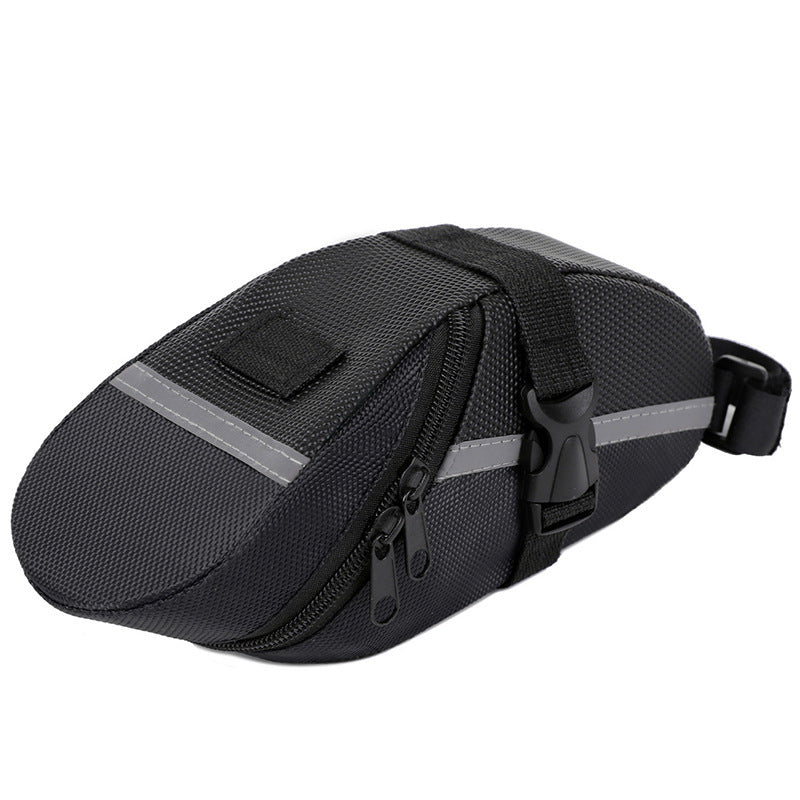 Black Water Resistant Bicycle Saddle Bag Under Seat Wedge Pack