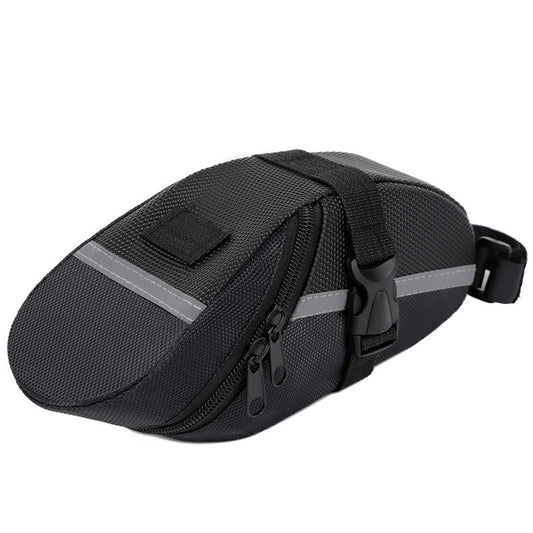 Black Water Resistant Bicycle Saddle Bag Under Seat Wedge Pack